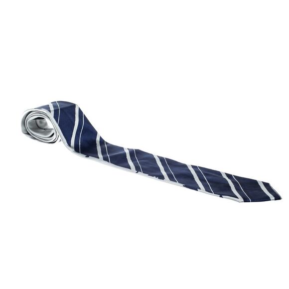 Prada Grey and Blue Printed Silk Traditional Tie - Picture 1 of 4